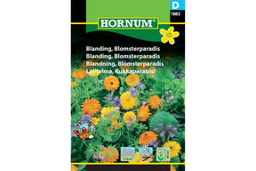 Fargerik blomsterblanding som gir et rikt og livlig blomsterbed