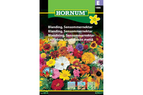 Blomsterblanding som gir nektar til pollinatorer sent på sommeren