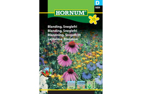 Blomsterblanding med planter som snegler vanligvis unngår