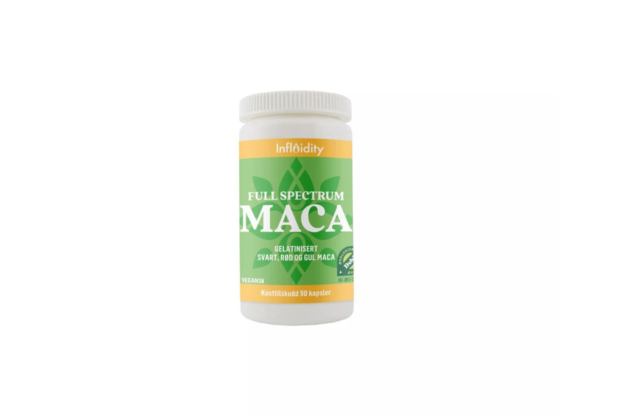 Full Spectrum Maca 90 kapsler – Økologisk supermat for energi og utholdenhet