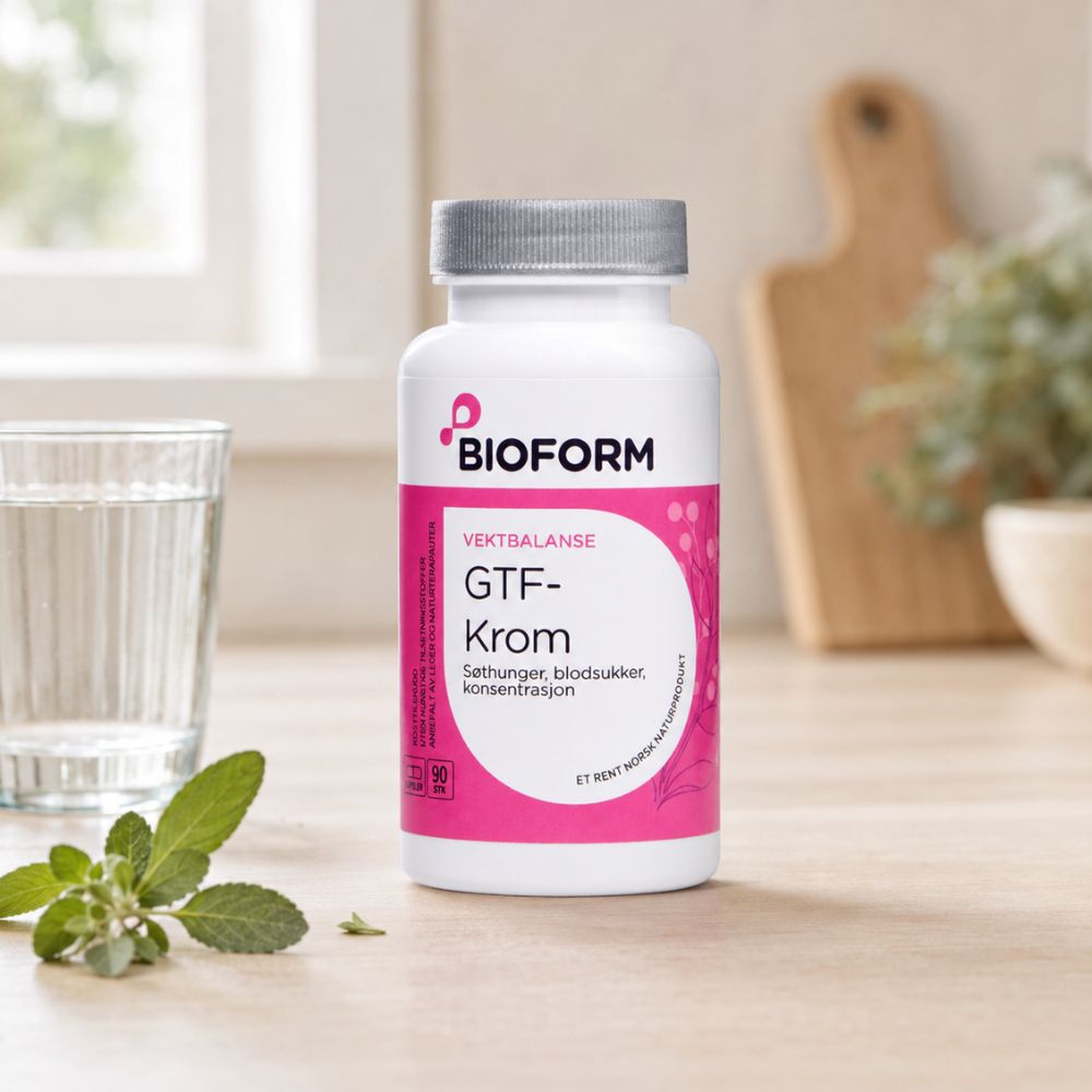 GTF Krom 90 kapsler – krom og urteblanding