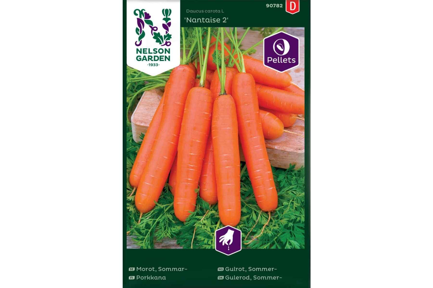 Gulrot, Sommer-, Nantaise 2, pellets