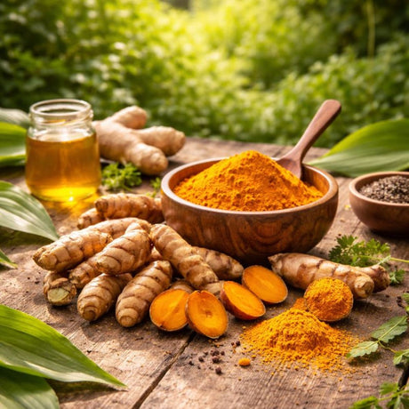 Setteknoll av gurkemeie klar til planting i potte eller drivhus