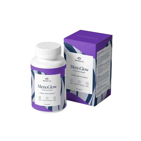 Hormonology MenoGlow 60 kapsler med rødkløver og vitaminer for overgangsalder
