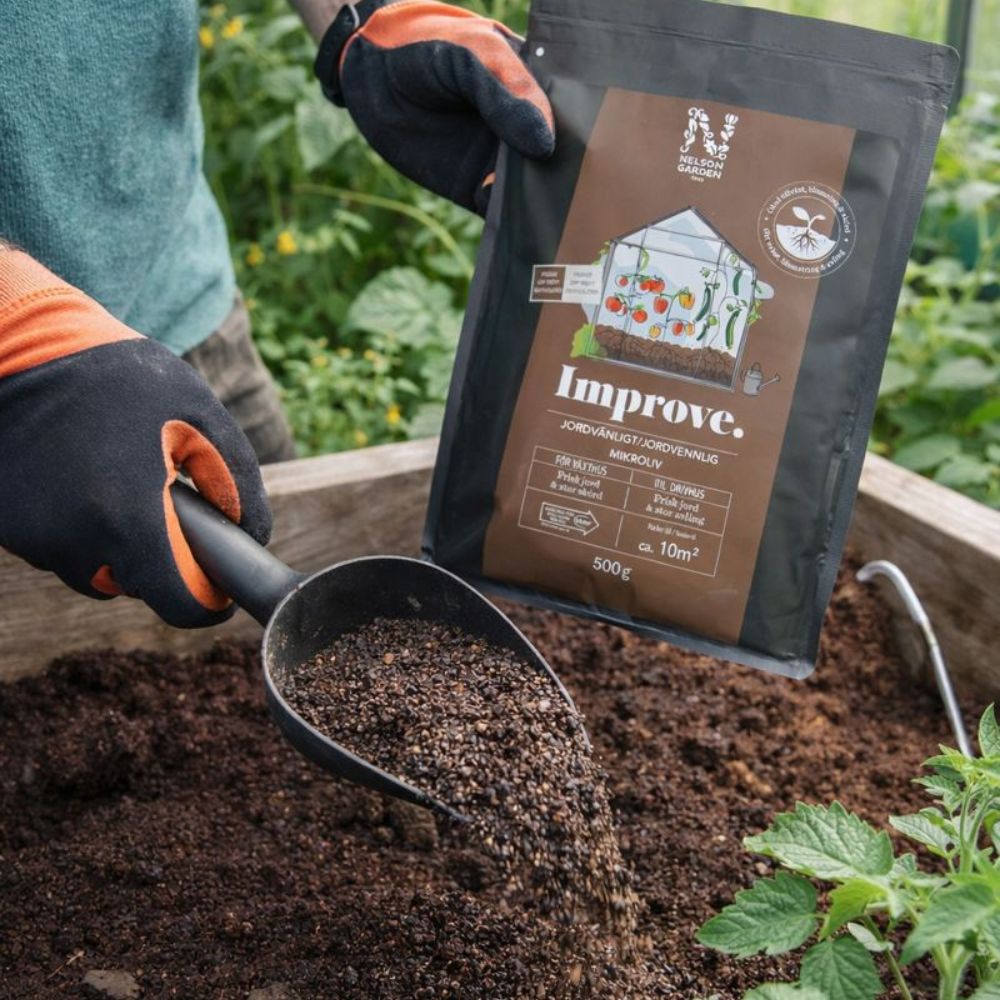 Jordforbedring med mikroliv i drivhus og lukkede dyrkingsmiljøer