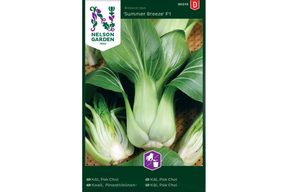Pak choi med lyse stilker og mørkegrønne, sprø blader
