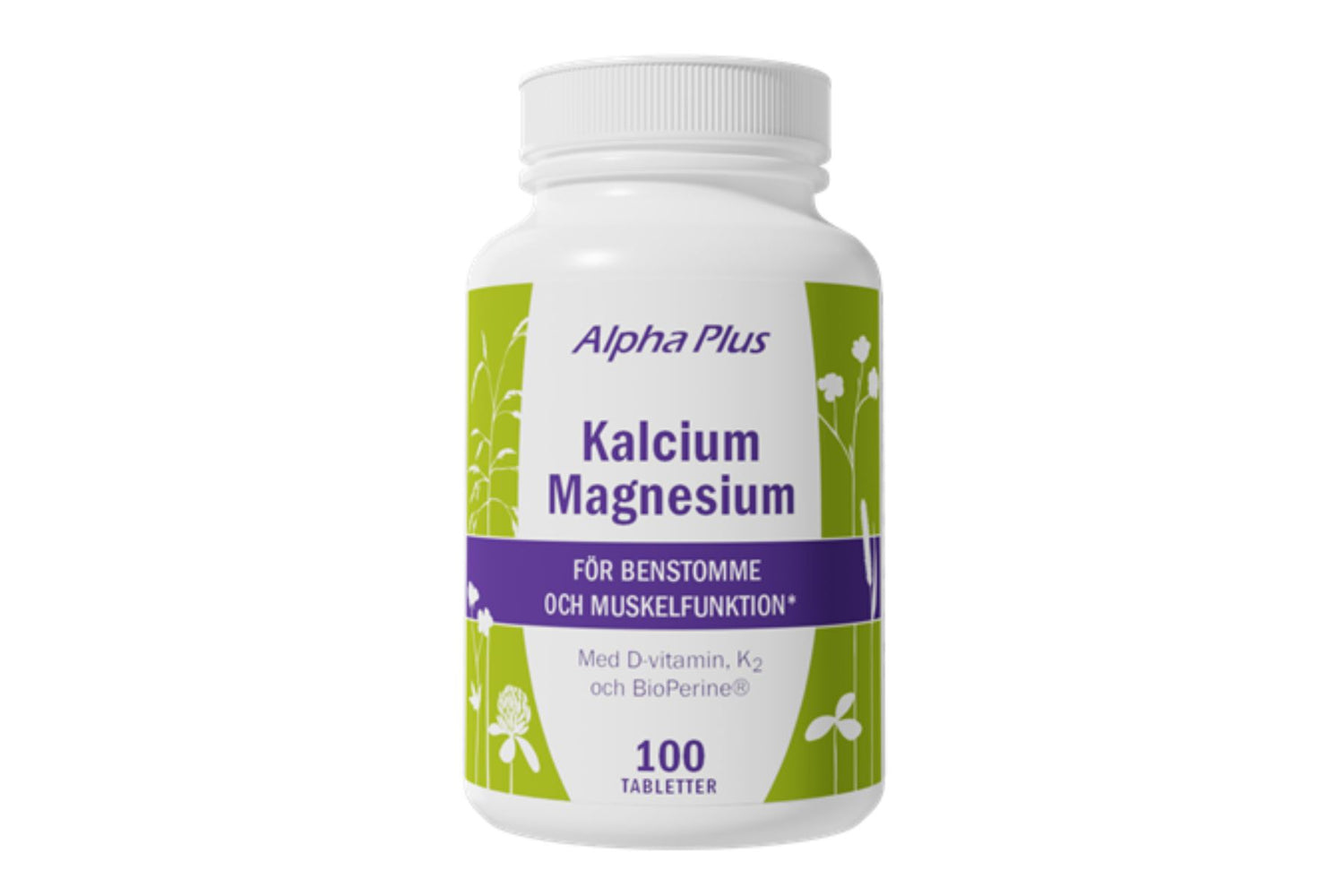 Kalcium Magnesium 100 tabletter – For sterke bein, muskler og energi