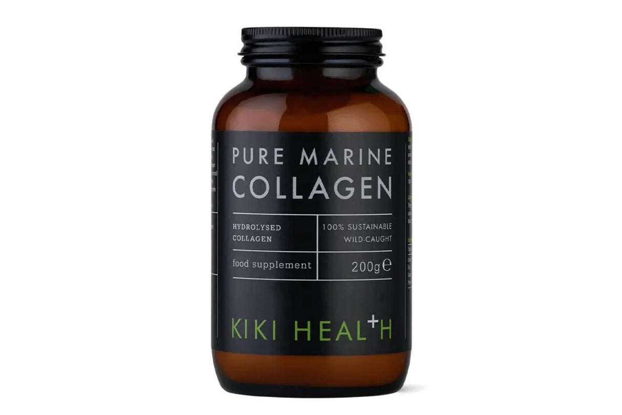 Kiki Health Kollagen Pulver Øko 200 g – 100 % marint, hydrolysert kollagen med nøytral lukt og smak