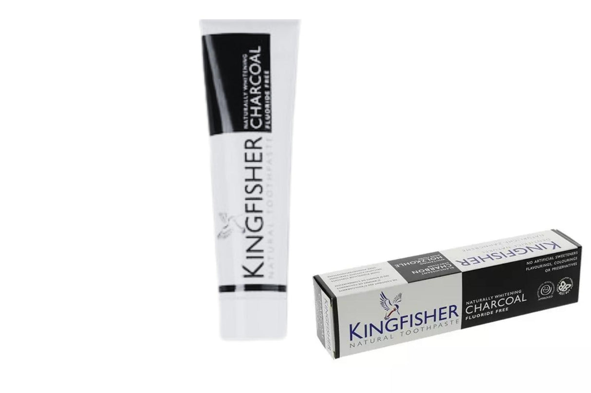 Kingfisher Charcoal/Kull Tannkrem Uten Fluor 100 ml