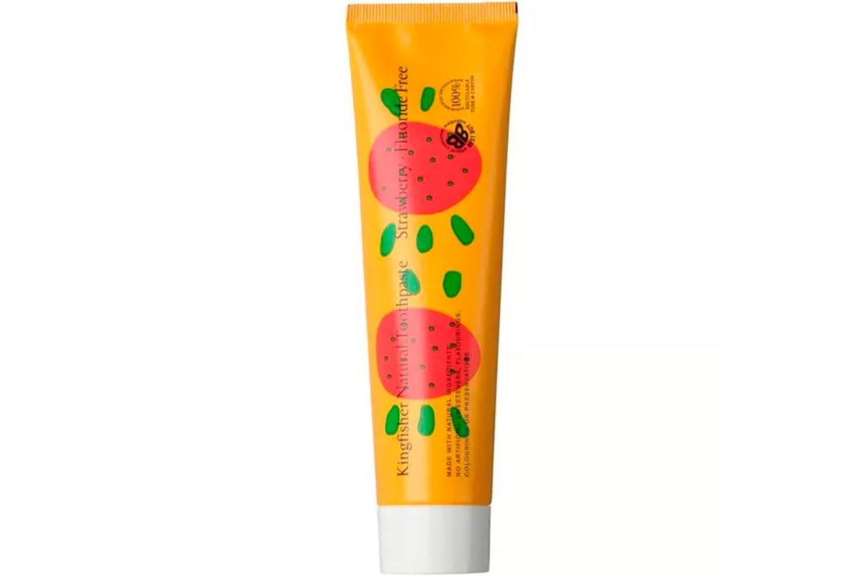 Kingfisher Strawberry Tannkrem Uten Fluor 100 ml