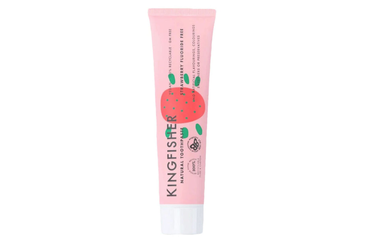 Kingfisher Strawberry Tannkrem Uten Fluor 100 ml