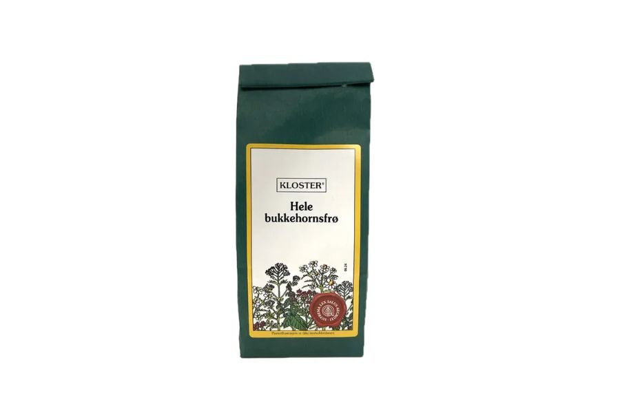 Kloster Hele Bukkehornsfrø – Fyldig Smak og Naturlig Næringsrik (200 g)