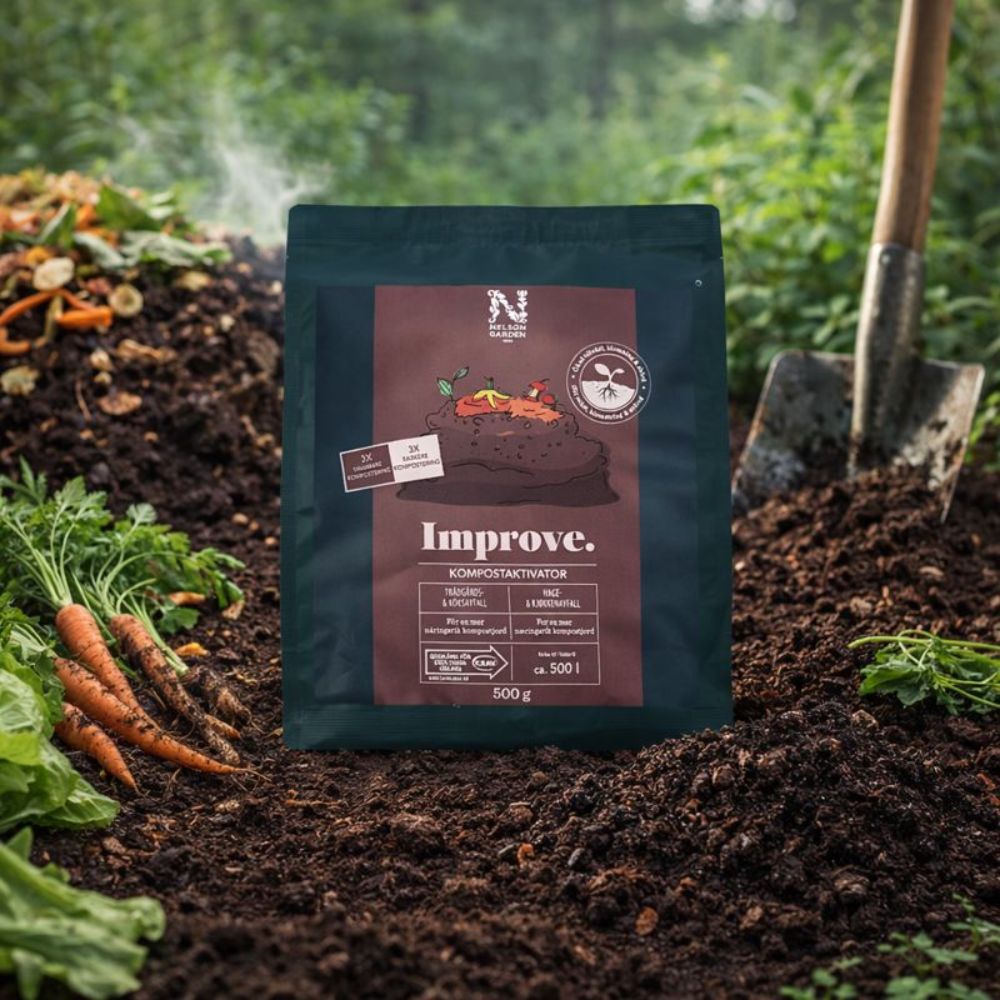 Kompostaktivator brukt i kompost av hage- og kjøkkenavfall