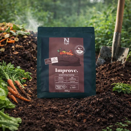 Kompostaktivator brukt i kompost av hage- og kjøkkenavfall