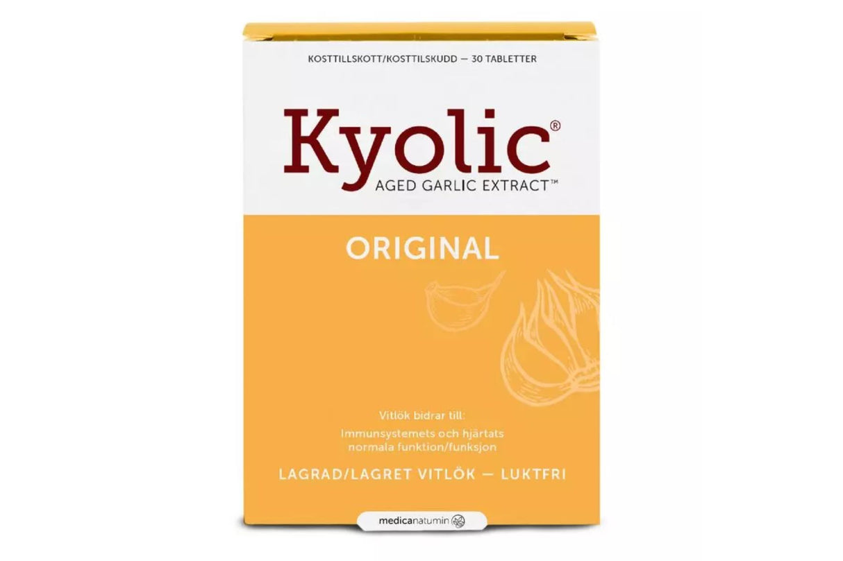 Kyolic AGE Original 30 tabletter – Hvitløksekstrakt for Helse og Immunforsvar