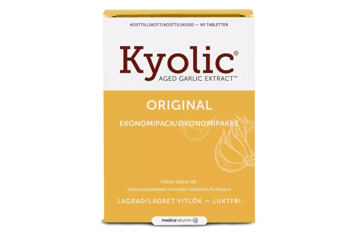 Kyolic Original One A Day 90 Tabs – Luktfritt hvitløksekstrakt for immunforsvaret