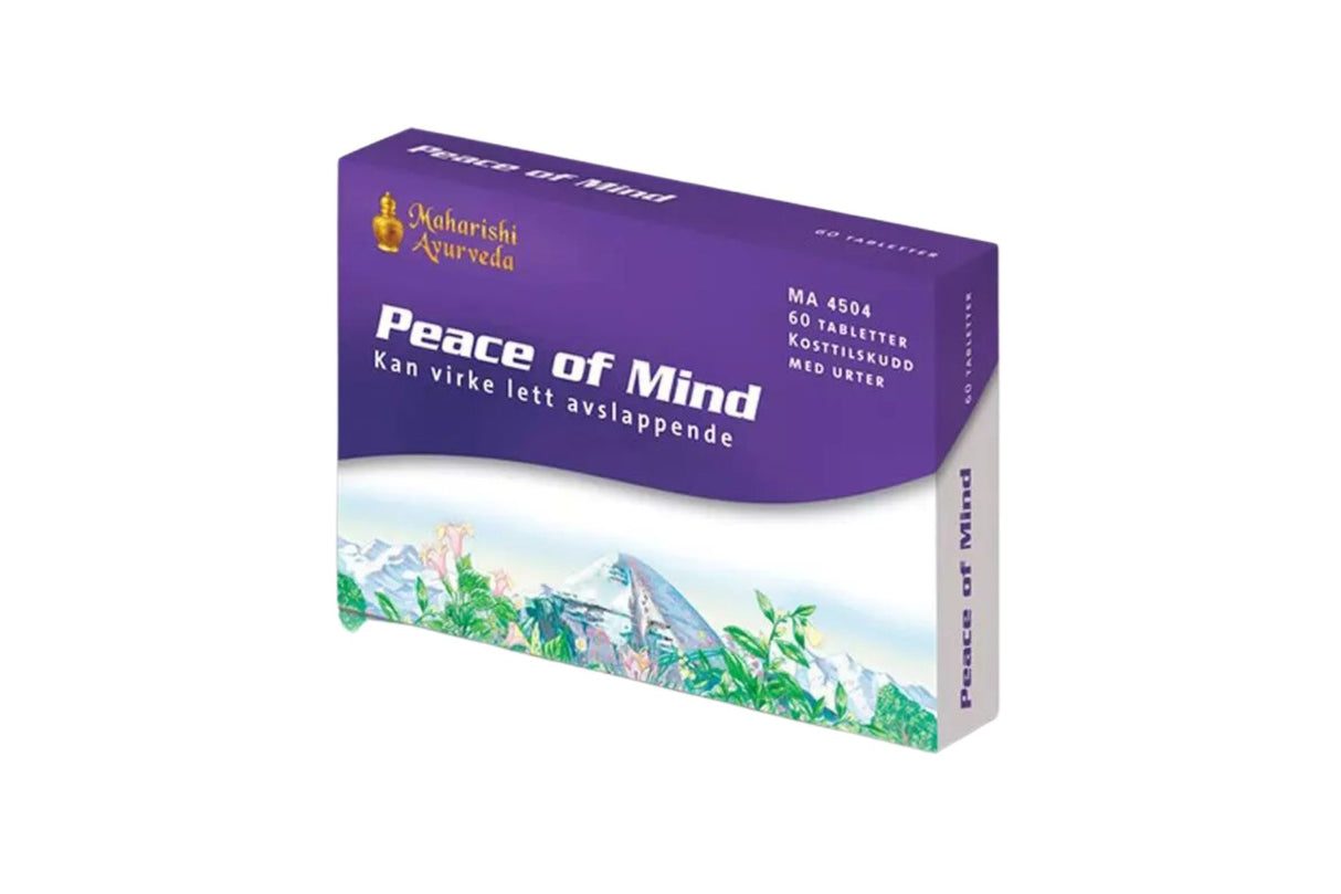 Maharishi Ayurveda Peace of Mind – Naturlig Stresslindring og Indre Ro (60 tabletter)