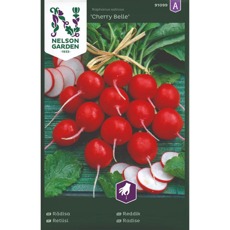 Månedsreddik Cherry Belle i jord