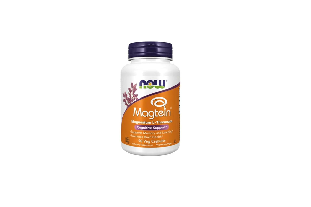 NOW Magtein® Magnesium L-Treonat – 2000 mg, 90 kapsler