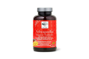 Veganske gummies med ashwagandha og fruktig smak av fersken og mango.