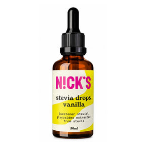 Nick's stevia dråper med vaniljesmak uten sukker