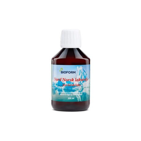 Nord-Norsk Lakseolje uraffinert omega-3 fra fersk laks, 200 ml