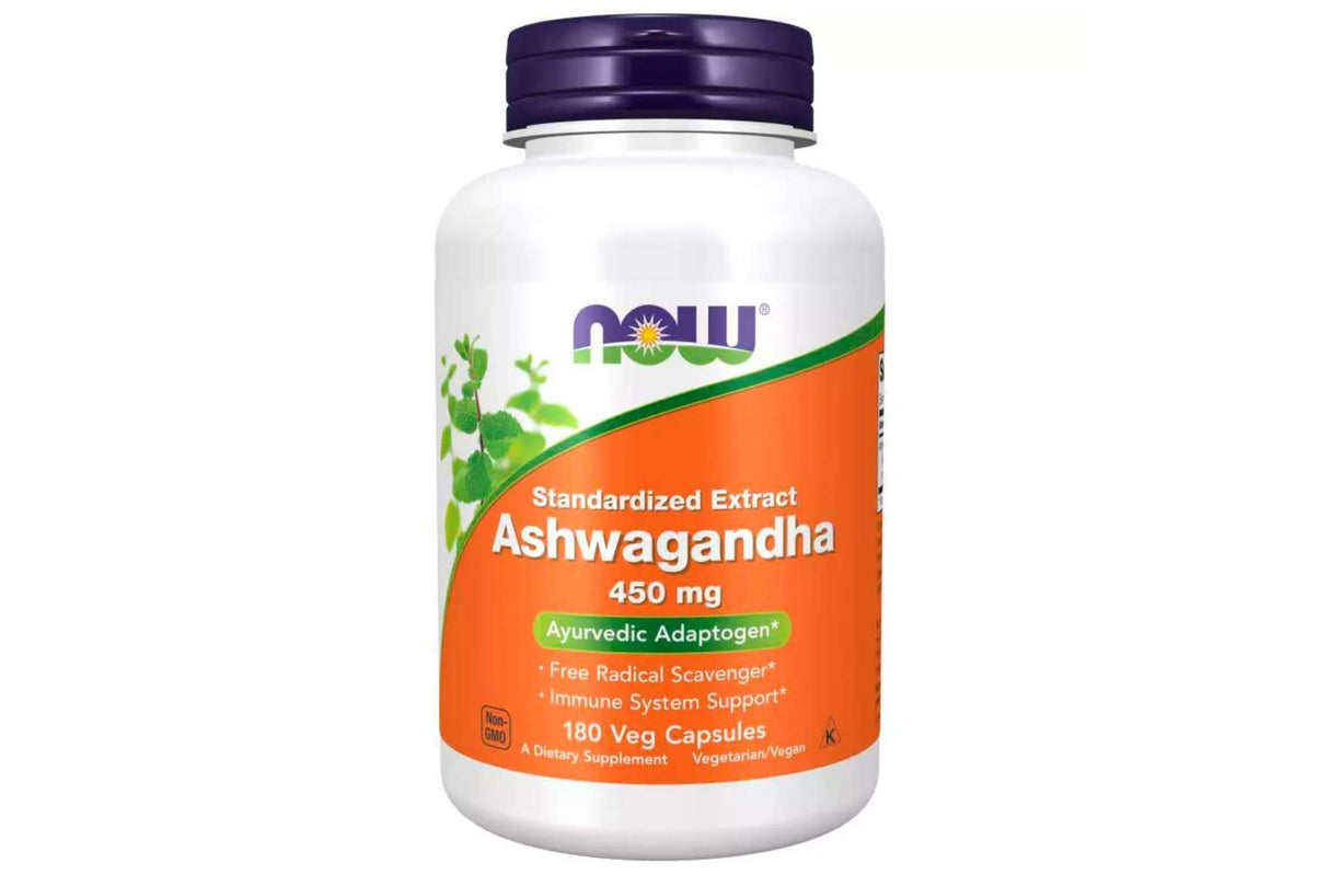 Now Ashwagandha 450 mg 180 kapsler – Adaptogen for mental balanse og stressmestring