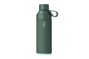 Stor grønn gjenbrukbar drikkeflaske i slitesterkt, miljøvennlig design
