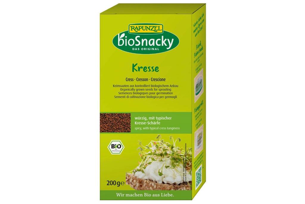 Økologiske Spirefrø Karse 200 g – bioSnacky