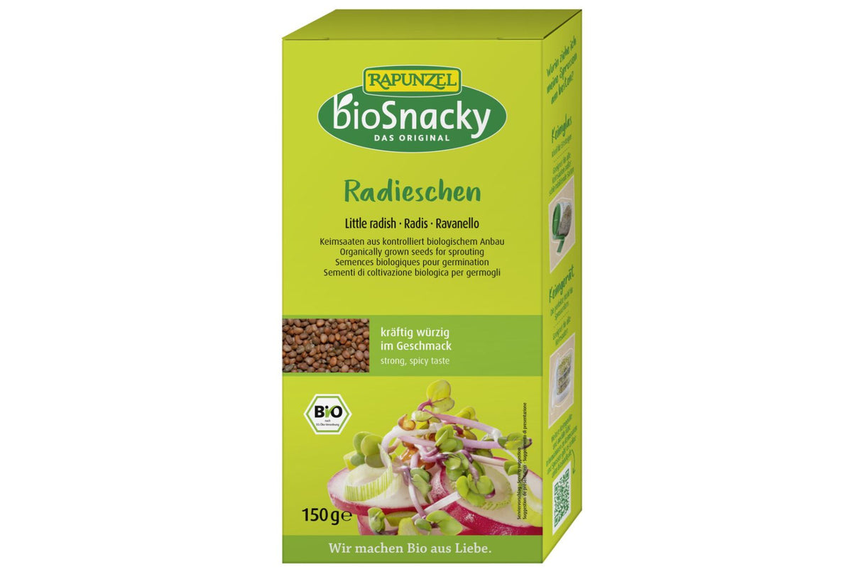 Økologiske Spirefrø Reddik 150 g – bioSnacky