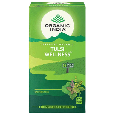 Organic India Tulsi Wellness Te Økologisk 25 poser pakning