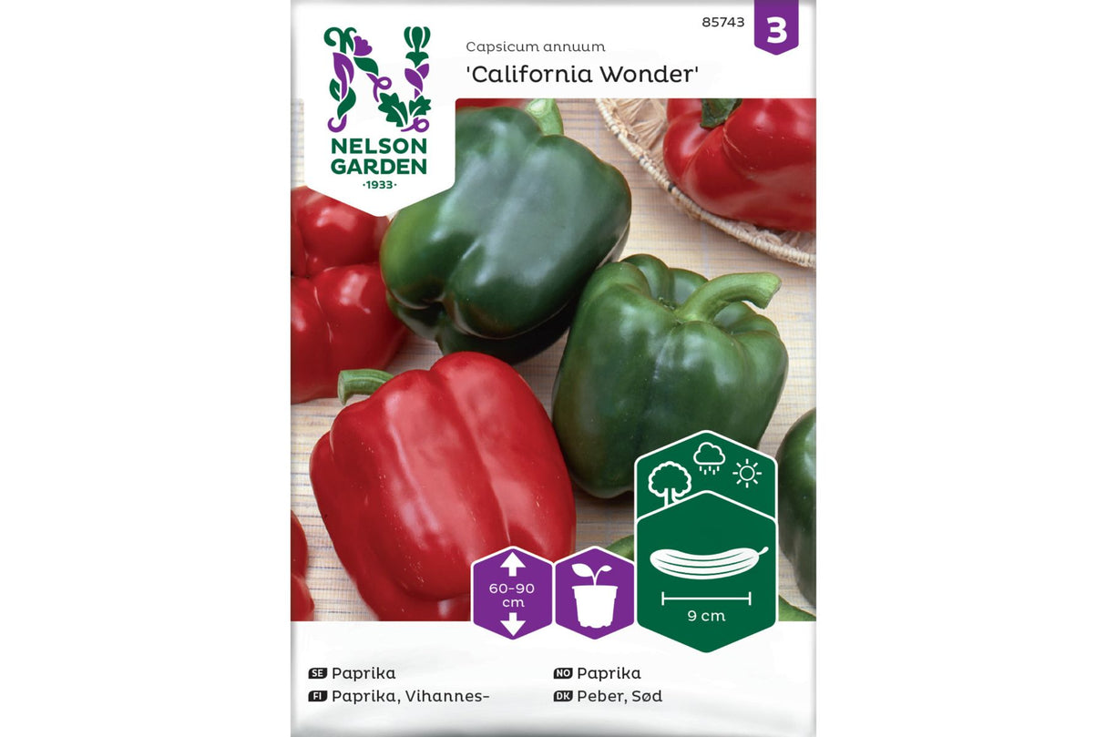 Paprika 'California Wonder' – Søte og Saftige Frukter