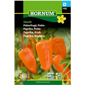 Paprika ‘Hamik’ med små søte frukter i potte