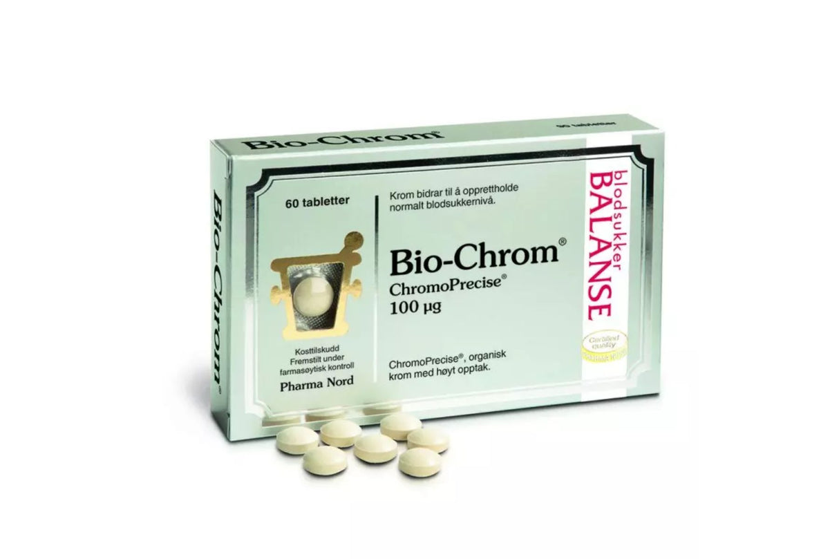 Pharma Nord Bio-Chrom 100 µg 60 Tabletter – For Normalt Blodsukkernivå