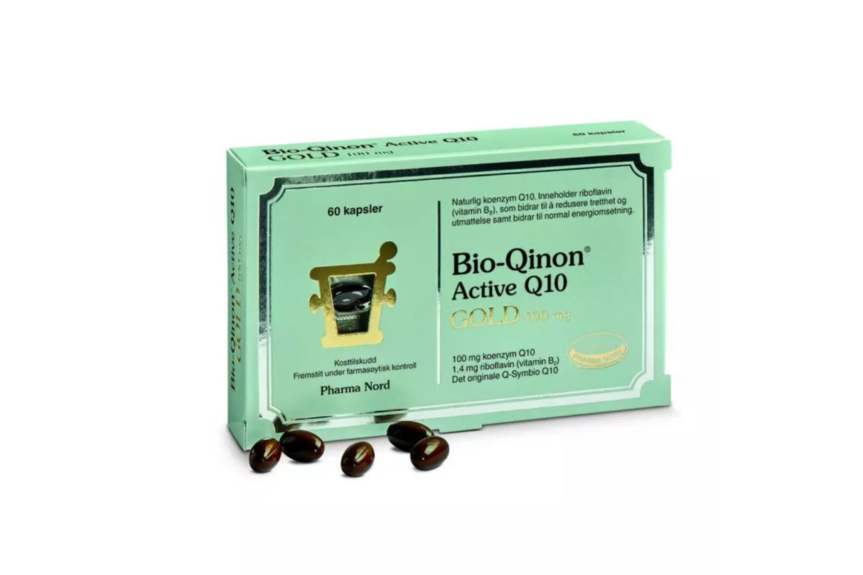 Pharma Nord Bio-Qinon Q10 Gold 100mg 60 kapsler – Effektivt Tilskudd med Ubiqinon