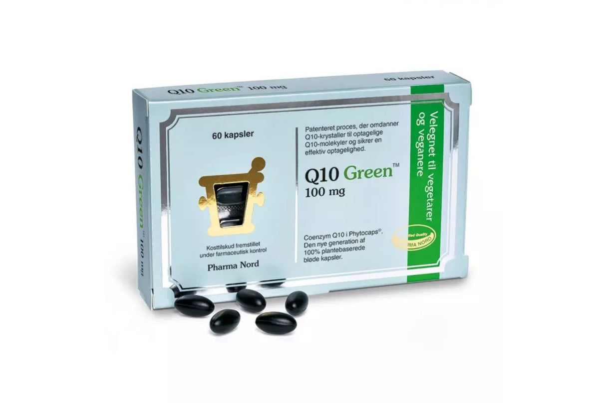 Pharma Nord Q10 Green Bio-Quinon – 100% Plantebasert Q10 (60 kapsler)