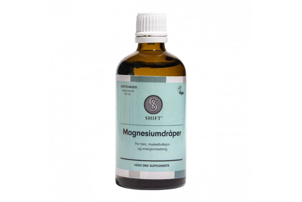 SHIFT Magnesiumdråper 100 ml – Naturlig magnesium fra konsentrert ørken-innsjøvann