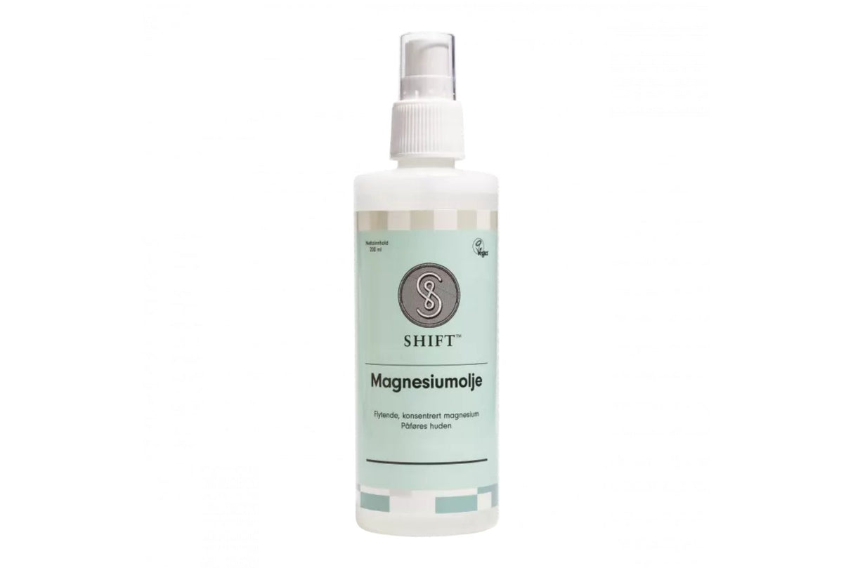 SHIFT™ Magnesiumolje Spray 200 ml – Flytende og Konsentrert Magnesium for Effektivt Opptak