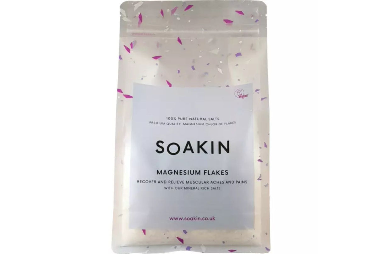 Soakin Magnesiumflak Badesalt 800 g – 100% Naturlig for Lindre Muskelsmerter