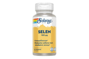 Selenkapsler fra Solaray i boks for daglig bruk