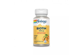 Biotinkapsler fra Solaray i boks for daglig bruk