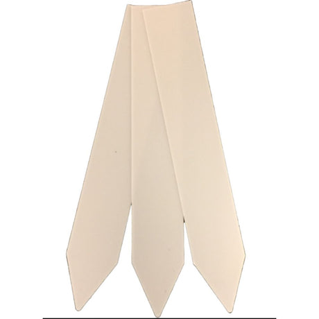 Hvite planteetiketter 12 cm brukt i potte med jord