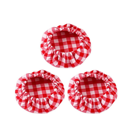 Håndlaget stofftrekk på surdeigsstarterglass