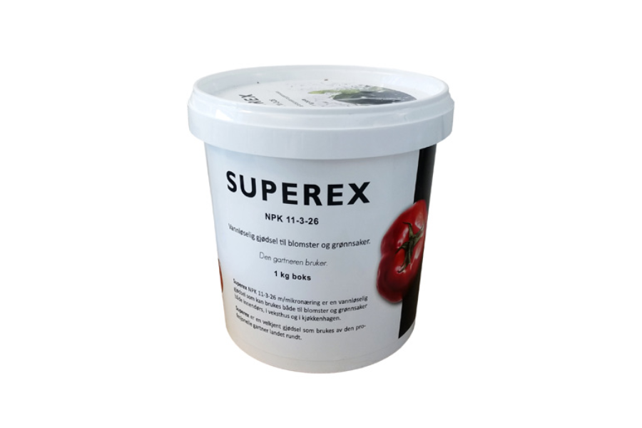 Superex NPK 11-3-26, 1 kg – Optimal Vekst og Balansert Ernæring