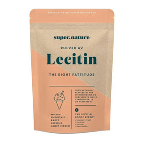 Supernature lecitin pulver fra soyabønner 200 gram