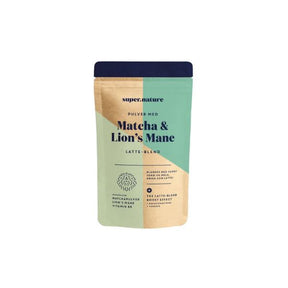 Energigivende latte-blend med matcha og Lion’s Mane, 150 g