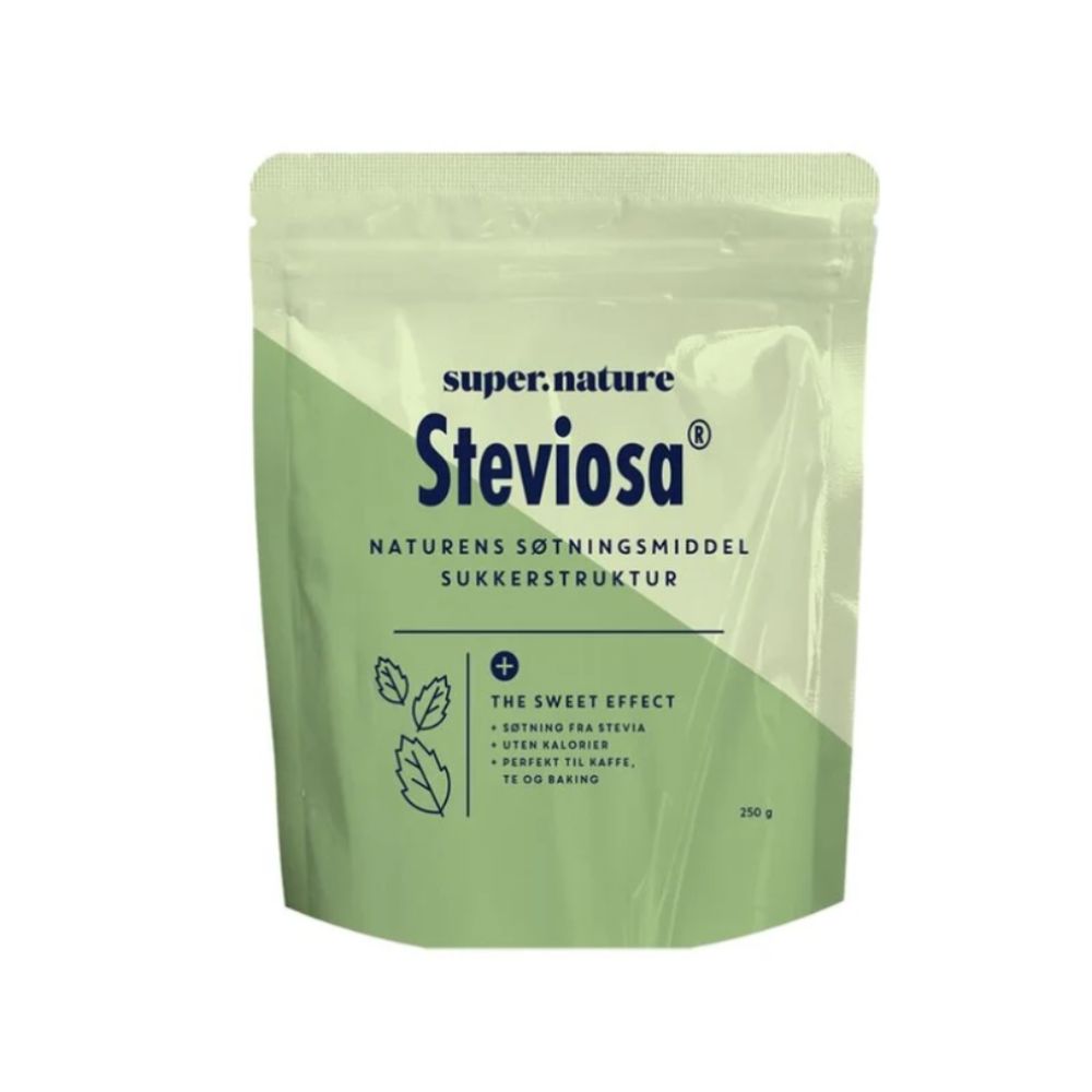 Steviosa sukker med stevia og erytritol 250 gram