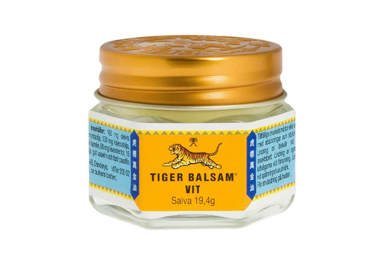 Tiger Balsam White 19 g – For Musklene og Spenningslindring