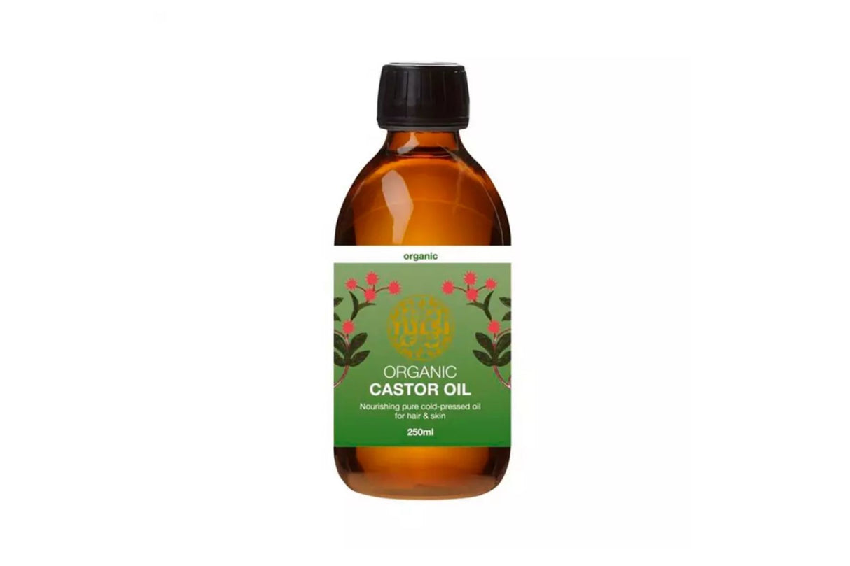 Tulsi Castor Oil 250 ml – 100% Økologisk Kaldpresset Kastorolje