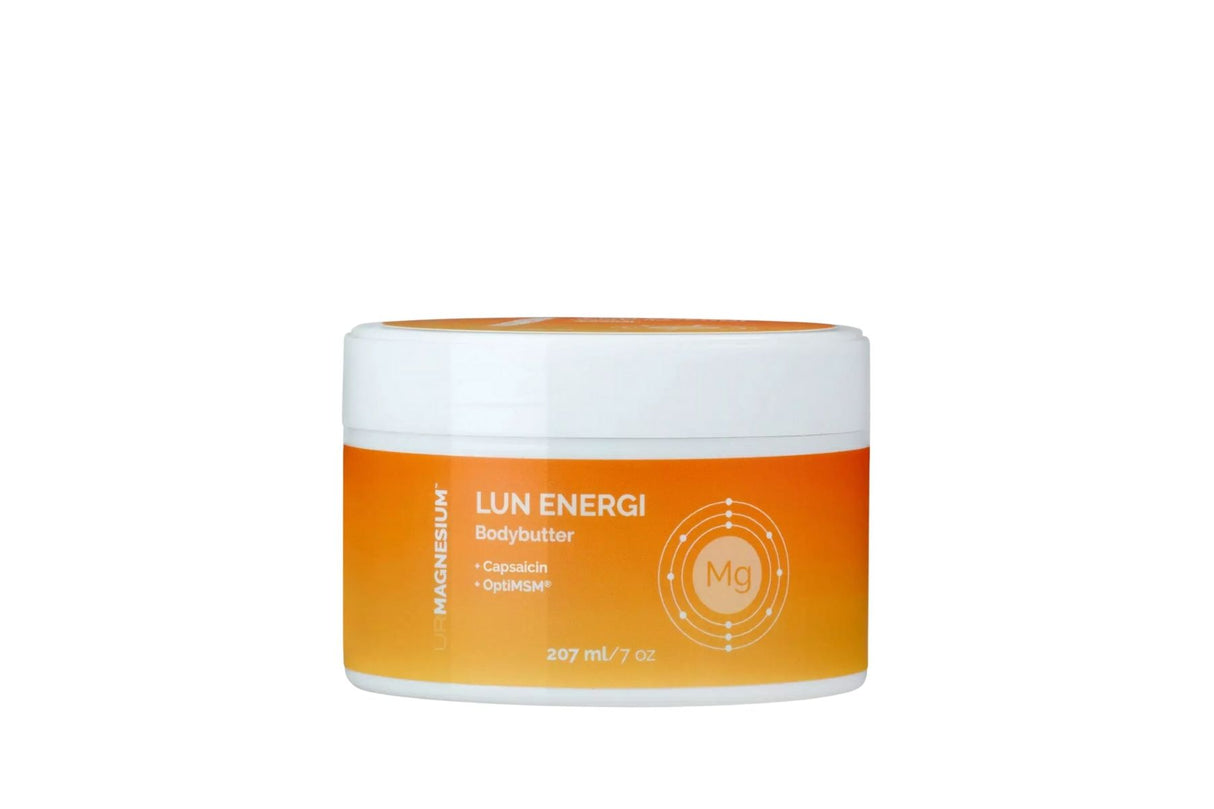 UrMagnesium Lun Energi Bodybutter 207 ml – Magnesiumkrem med OptiMSM® og Capsaicin